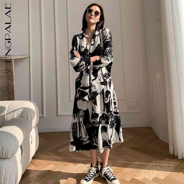 shengpllae printed chiffon dress women's spring bow collor long sleeve slim temperament mid-calf dresses female 5b939 210427, Black;gray
shengpllae printed chiffon dress women's spring bow collor long sleeve slim temperament mid-calf dresses female 5b939 210427, Black;gray