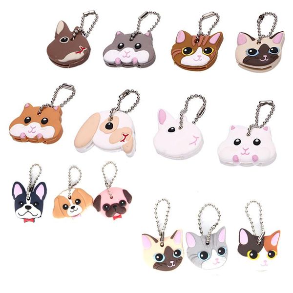 keychains 1 pc silicone key ring cap head cover keychain case shell cat hamster dog animals shape lovely jewelry gift, Silver
keychains 1 pc silicone key ring cap head cover keychain case shell cat hamster dog animals shape lovely jewelry gift, Silver