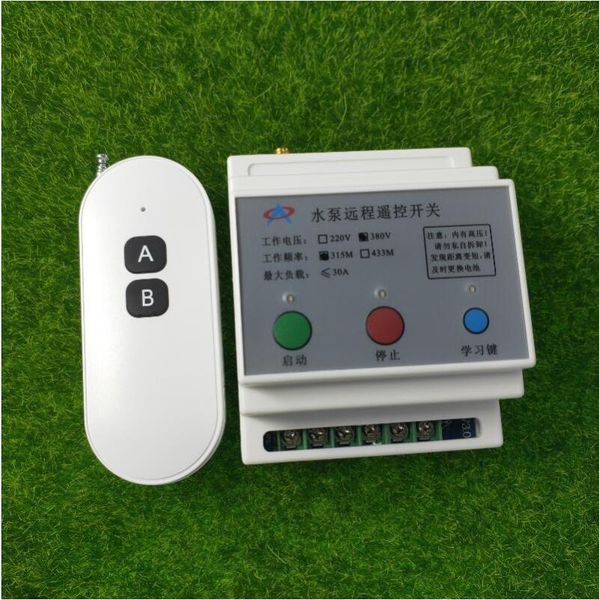 remote controlers ac 380v rf wireless control switch remot 30a relay for high power water pump/motor 100m
remote controlers ac 380v rf wireless control switch remot 30a relay for high power water pump/motor 100m