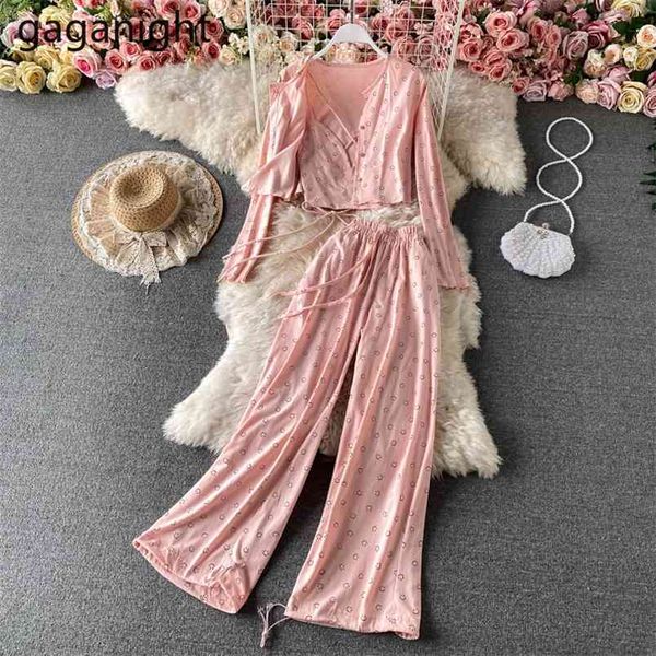 spring summer women sets bandage camis long sleeve button cardigans drawstring jogger pants 3pcs tracksuits 210601, White
spring summer women sets bandage camis long sleeve button cardigans drawstring jogger pants 3pcs tracksuits 210601, White