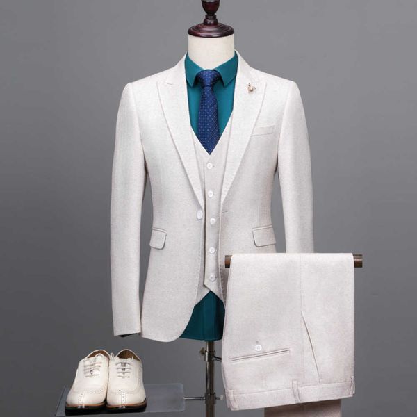 men's suits & blazers solid male color big suit three korean homme mariage boutique business shhy, White;black
men's suits & blazers solid male color big suit three korean homme mariage boutique business shhy, White;black