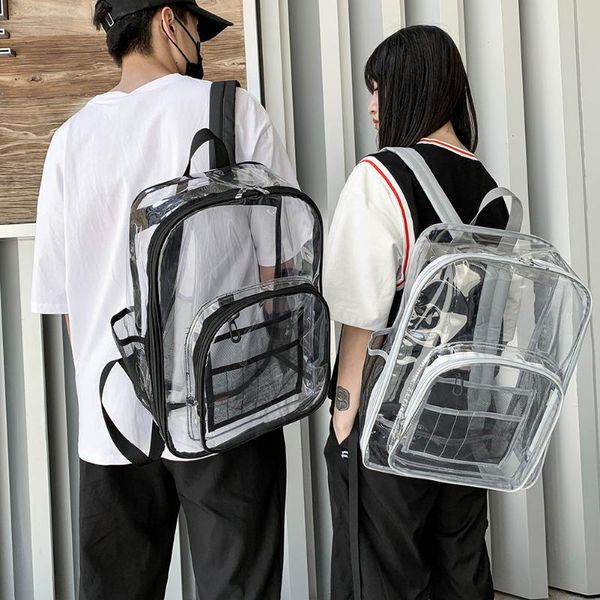 outdoor bags transparent backpack travel school bag security preppy style women multi layers rucksack casual large capacity
outdoor bags transparent backpack travel school bag security preppy style women multi layers rucksack casual large capacity