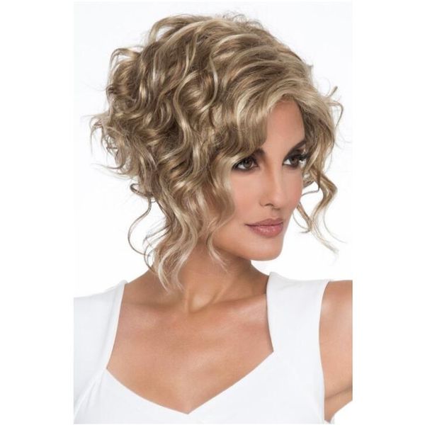 ladies short omber brown wavy wig synthetic wig with long side part bangs party daily use heat resistant synthetic for women, Black
ladies short omber brown wavy wig synthetic wig with long side part bangs party daily use heat resistant synthetic for women, Black