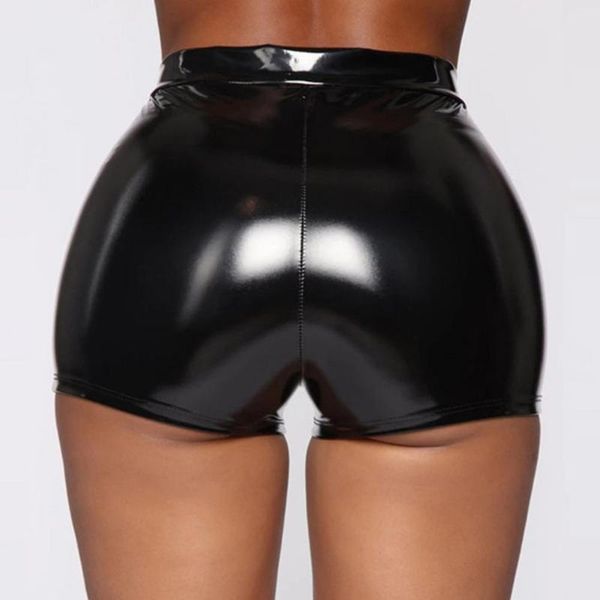 women's shorts 2021 womens shiny faux pu leather short pants button elastic high waist slim dance clubwear mini, White;black
women's shorts 2021 womens shiny faux pu leather short pants button elastic high waist slim dance clubwear mini, White;black