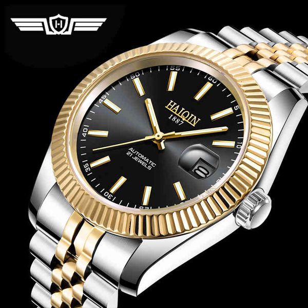new haiqin mechanical watches men brand luxury lighters business automatic waterproof relogio masculino, Slivery;brown
new haiqin mechanical watches men brand luxury lighters business automatic waterproof relogio masculino, Slivery;brown