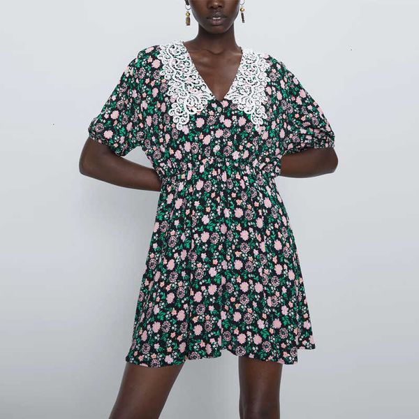 women's tanks & camis short puff sleeve summer mini dress women vintage floral print vestidos lace v neck elastic waist casual dresses, White
women's tanks & camis short puff sleeve summer mini dress women vintage floral print vestidos lace v neck elastic waist casual dresses, White