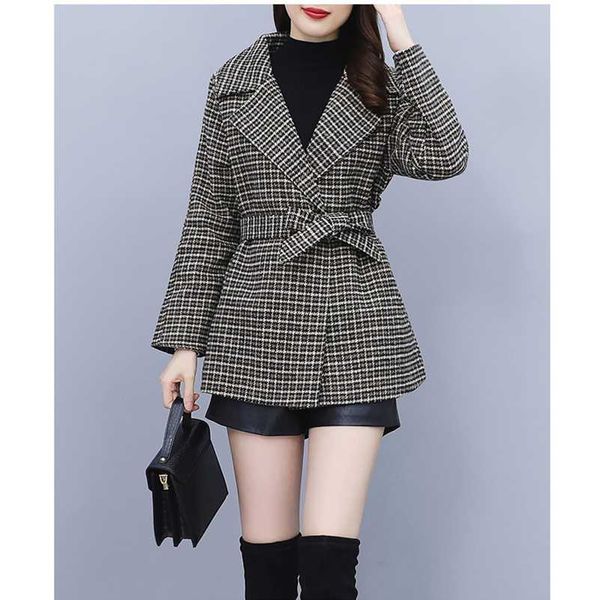 women's wool & blends woolen short jacket women 2021 autumn and winter fashion slim thick double-sided cashmere suit, Black
women's wool & blends woolen short jacket women 2021 autumn and winter fashion slim thick double-sided cashmere suit, Black