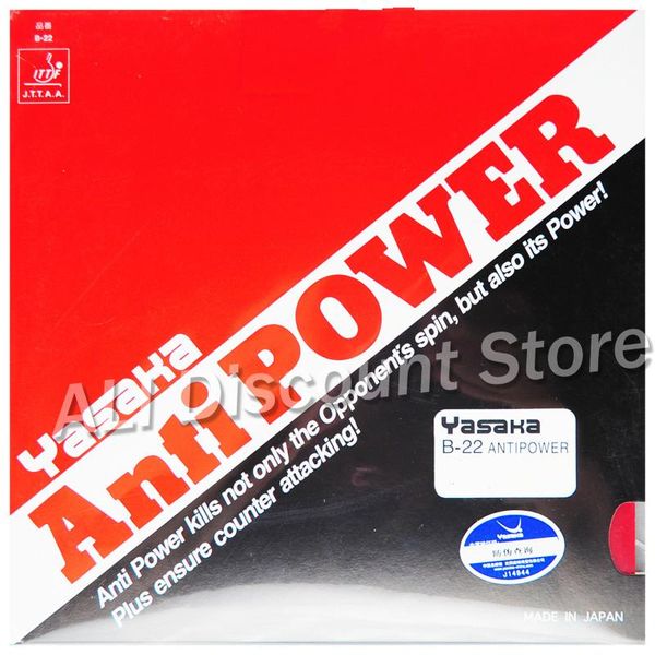 yasaka original anti power pimples in table tennis rubber pips-in pong sponge tenis de mesa b-22 raquets