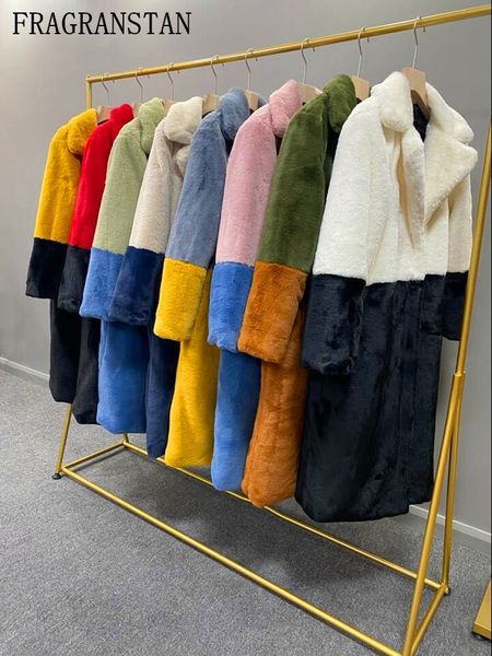 2021 winter women faux rabbit fur coat luxury long fur coat lapel overcoat thick warm plus size female plush coats, Black
2021 winter women faux rabbit fur coat luxury long fur coat lapel overcoat thick warm plus size female plush coats, Black