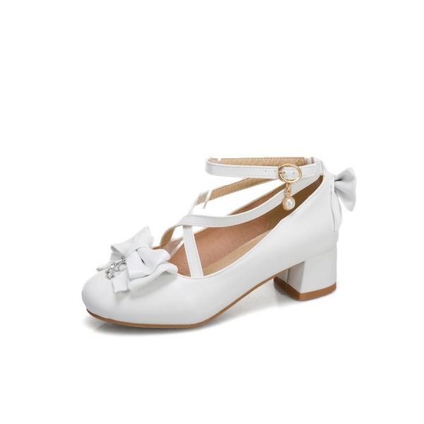 cross bandage lolita shoes women white pumps thick heel 2021 spring female sweater bow for summer high heels sandals, Black
cross bandage lolita shoes women white pumps thick heel 2021 spring female sweater bow for summer high heels sandals, Black
