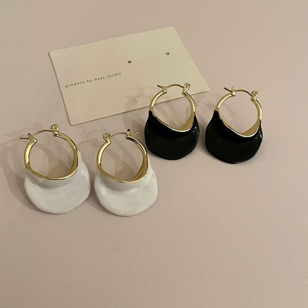 hoop & huggie exaggerated earrings vintage resin dripping oil craft women's hat-shaped fashion jewelry gift party accessories, Golden;silver
hoop & huggie exaggerated earrings vintage resin dripping oil craft women's hat-shaped fashion jewelry gift party accessories, Golden;silver