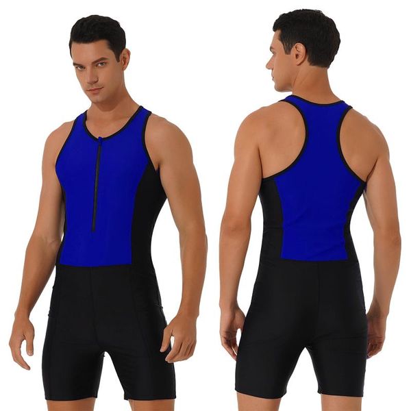men's tracksuits men swim jumpsuits sleeveless swimsuit triathlon wetsuit bodysuit front zipper racer back shorts jumpsuit swimming bat, Gray
men's tracksuits men swim jumpsuits sleeveless swimsuit triathlon wetsuit bodysuit front zipper racer back shorts jumpsuit swimming bat, Gray