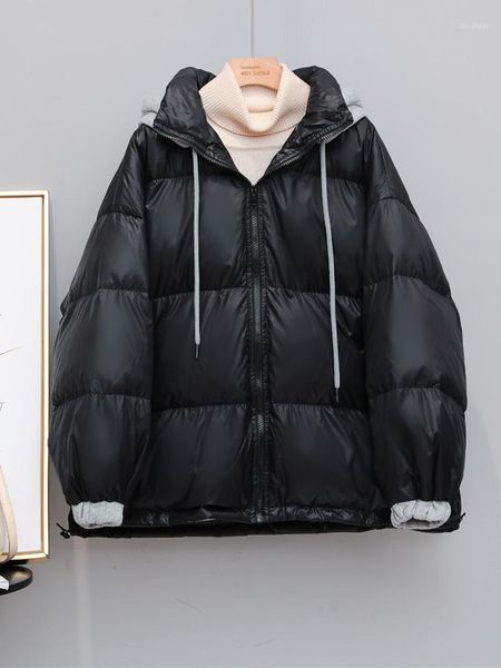 women's down & parkas korean casual loose hooded jackets women 2021 winter female solid color thick warm coats fashion ladies oversized, Black
women's down & parkas korean casual loose hooded jackets women 2021 winter female solid color thick warm coats fashion ladies oversized, Black