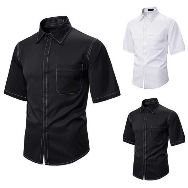 men's casual shirts hip hop designer fashion lapel neck short sleeve relaxed street style mens summer s 6gae, White;black
men's casual shirts hip hop designer fashion lapel neck short sleeve relaxed street style mens summer s 6gae, White;black