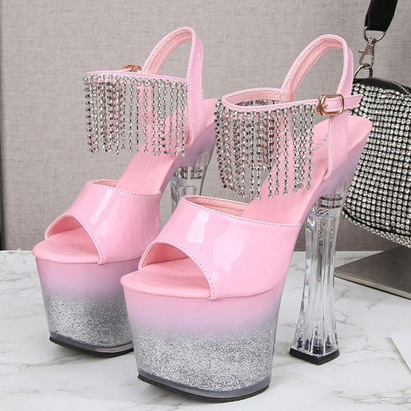 dress shoes summer women sandals stiletto 17.5cm high heels shallow mouth ladies single, Black
dress shoes summer women sandals stiletto 17.5cm high heels shallow mouth ladies single, Black
