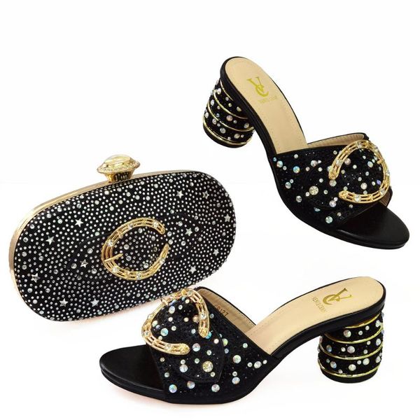 dress shoes and bag set african sets black color italian ladies decorated with rhinestone wedding
dress shoes and bag set african sets black color italian ladies decorated with rhinestone wedding