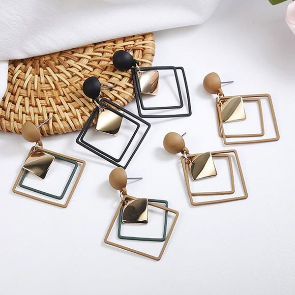 dangle & chandelier creative simple fashion hollow long drop earrings for women elegant black golden metal geometric square jewelry, Silver
dangle & chandelier creative simple fashion hollow long drop earrings for women elegant black golden metal geometric square jewelry, Silver