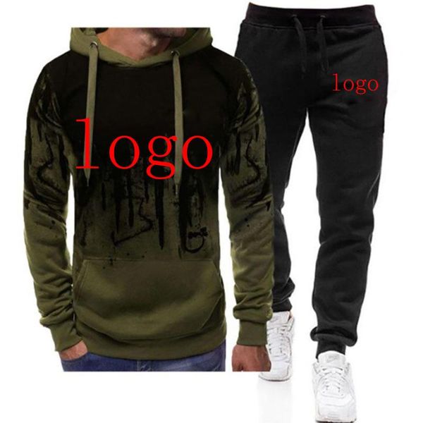 men's tracksuits 2021 autumn men logo customization gradiente hoodies+pants sets sweatshirt+sweatpants high qulity comfortable suits, Gray
men's tracksuits 2021 autumn men logo customization gradiente hoodies+pants sets sweatshirt+sweatpants high qulity comfortable suits, Gray