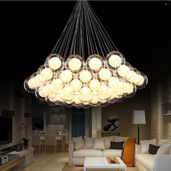 pendant lamps 28 cluster light nordic living room simple glass bubble home decoration dining long wire
pendant lamps 28 cluster light nordic living room simple glass bubble home decoration dining long wire