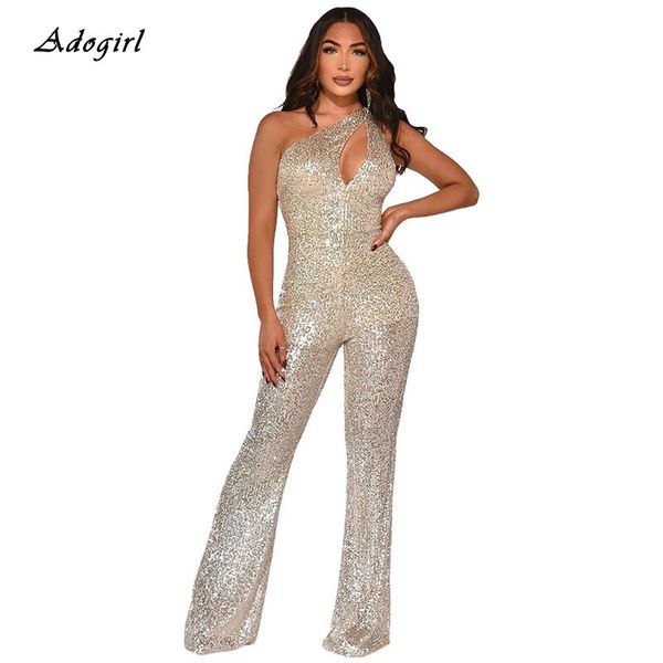 women's jumpsuits & rompers elegant one shoulder sequined jumpsuit hollow out sleeveless bodycon women wide leg pants night clubwear ov, Black;white
women's jumpsuits & rompers elegant one shoulder sequined jumpsuit hollow out sleeveless bodycon women wide leg pants night clubwear ov, Black;white