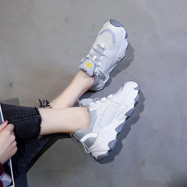 sandals autumn and winter high heels women's wild casual mesh breathable thick-soled white shoes women, Black
sandals autumn and winter high heels women's wild casual mesh breathable thick-soled white shoes women, Black