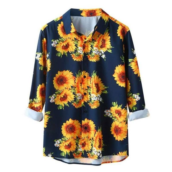men's casual shirts men hawaii sunflower floral beach long sleeve loose summer, White;black
men's casual shirts men hawaii sunflower floral beach long sleeve loose summer, White;black
