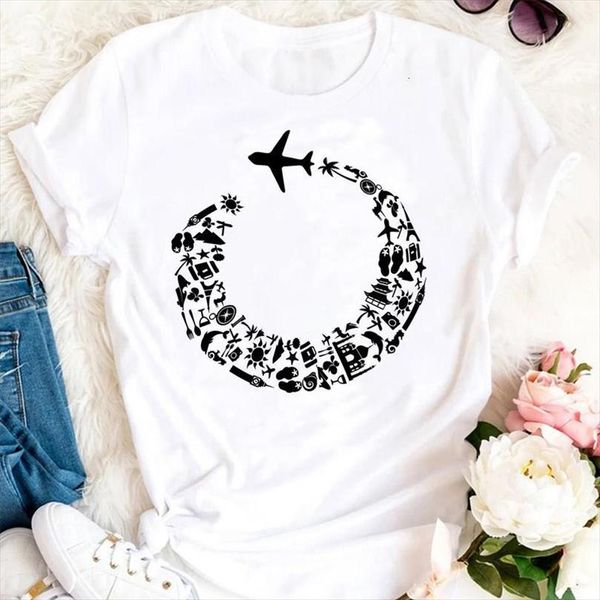 and women summer travel printing mens t shirts vacation ladies 90s cartoon clothes tshirts fashion graphic lady print female, White;black
and women summer travel printing mens t shirts vacation ladies 90s cartoon clothes tshirts fashion graphic lady print female, White;black