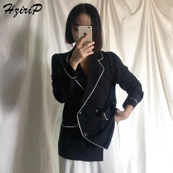 women's suits & blazers hzirip women and jackets 2021 autumn long sleeve double breasted elegant work wear loose office outwear blazer, White;black
women's suits & blazers hzirip women and jackets 2021 autumn long sleeve double breasted elegant work wear loose office outwear blazer, White;black