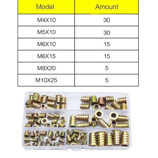 100pcs nut kit accessory furniture m4 m5 m6 m8 m10 replace screw tool craft tools
100pcs nut kit accessory furniture m4 m5 m6 m8 m10 replace screw tool craft tools