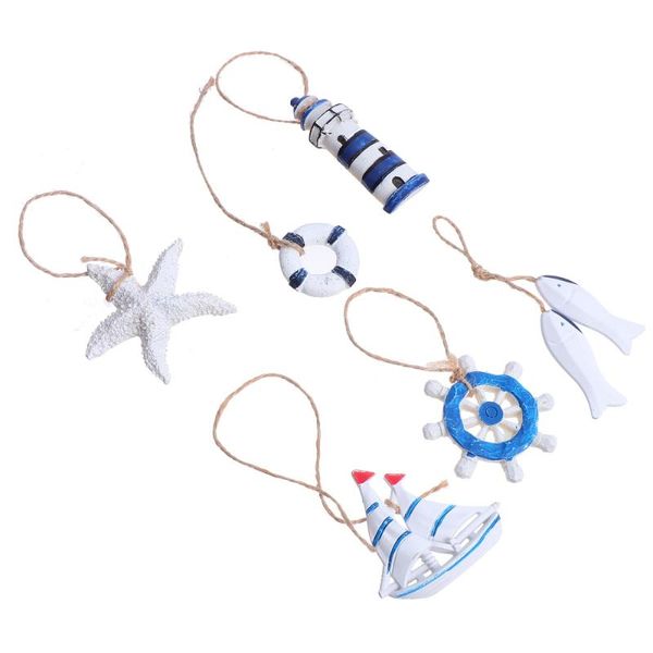 6pcs mediterranean style diy pendants hanging decors fish ornaments decorative objects & figurines
6pcs mediterranean style diy pendants hanging decors fish ornaments decorative objects & figurines