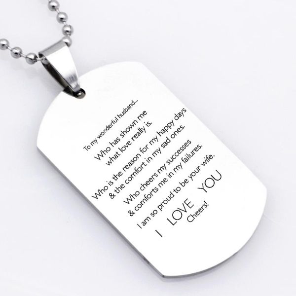 earrings & necklace 2021 men stainless steel jewelry to my wonderful husband i love you keychain drop accepted yp6341, Silver
earrings & necklace 2021 men stainless steel jewelry to my wonderful husband i love you keychain drop accepted yp6341, Silver