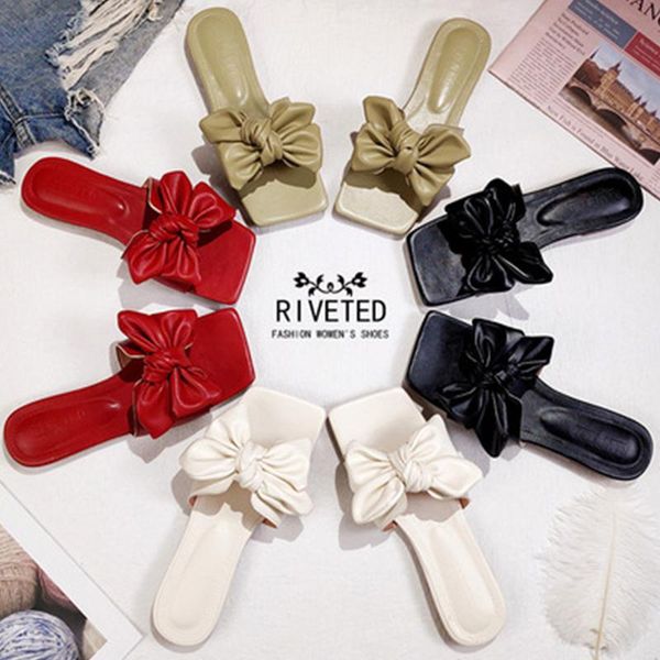 slippers 2021 women's bow slip-on beach casual flat ladies slides summer flip-flops soft-bottomed sandals, Black
slippers 2021 women's bow slip-on beach casual flat ladies slides summer flip-flops soft-bottomed sandals, Black
