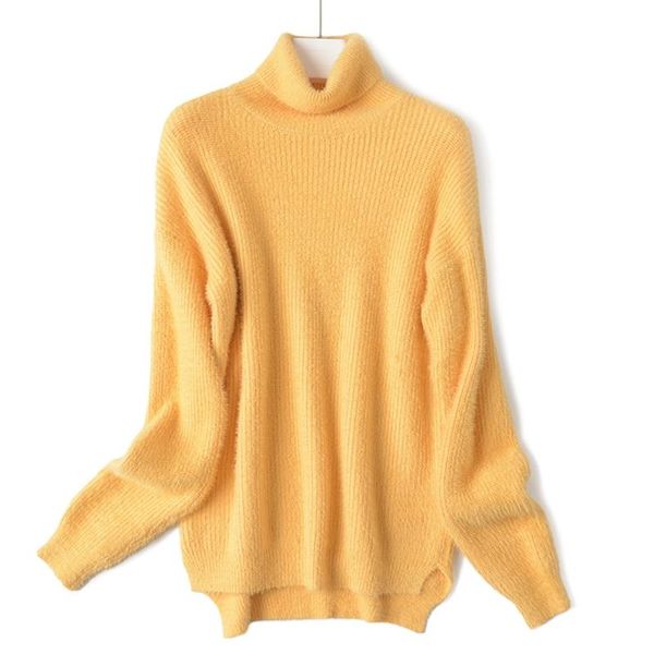winter turtleneck pullovers high low hem pull femme oversized women's sweater korean style long sleeve knitted sweaters, White;black
winter turtleneck pullovers high low hem pull femme oversized women's sweater korean style long sleeve knitted sweaters, White;black
