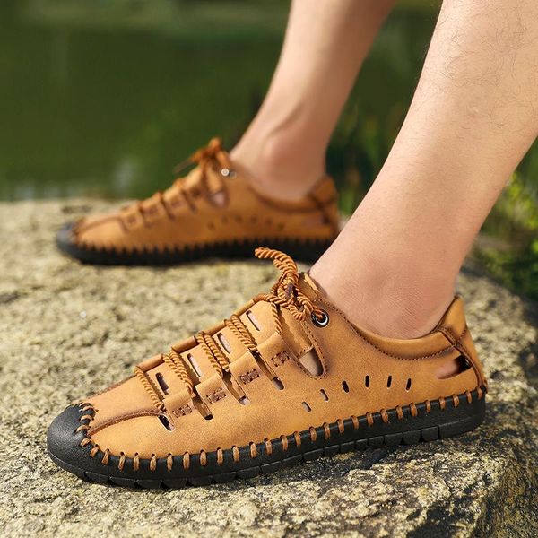 sandals casual men soft comfortable summer leather roman outside home beach big size 38-48, Black
sandals casual men soft comfortable summer leather roman outside home beach big size 38-48, Black