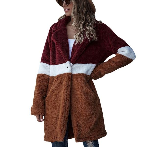 women's wool & blends xingqing winter faux fur coat women 2021 casual warm soft long sleeve jacket plush overcoat pocket teddy female c, Black
women's wool & blends xingqing winter faux fur coat women 2021 casual warm soft long sleeve jacket plush overcoat pocket teddy female c, Black