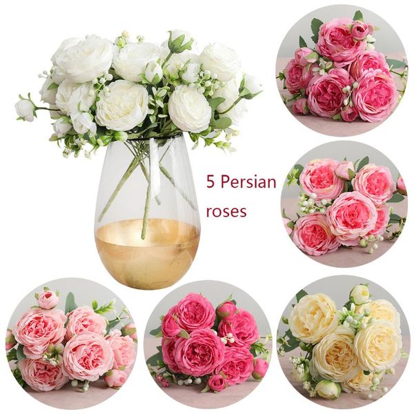 decorative flowers & wreaths 30cm rose pink silk peony artificial bouquet 5 big head and 4 bud fake for home wedding decoration indoor
decorative flowers & wreaths 30cm rose pink silk peony artificial bouquet 5 big head and 4 bud fake for home wedding decoration indoor
