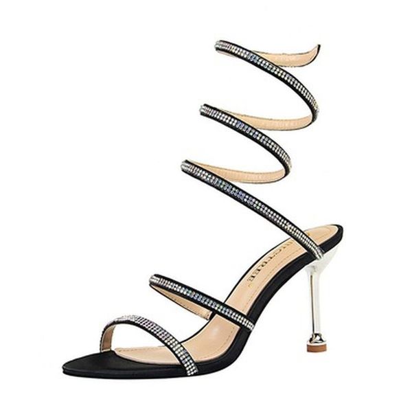 sandals 8cmclub banquet women's shoes stiletto high-heel snake wrap strap rhinestone ankle women, Black
sandals 8cmclub banquet women's shoes stiletto high-heel snake wrap strap rhinestone ankle women, Black