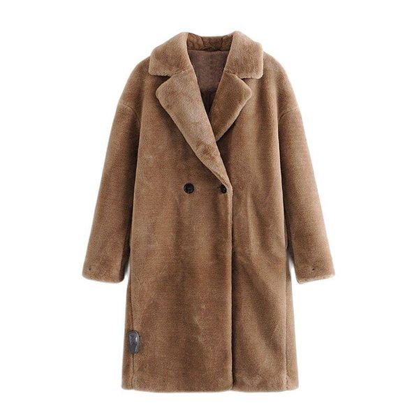 women's fur & faux womens coat ladies mink outwear long jacket loose street style warm overcoat autumn winter, Black
women's fur & faux womens coat ladies mink outwear long jacket loose street style warm overcoat autumn winter, Black