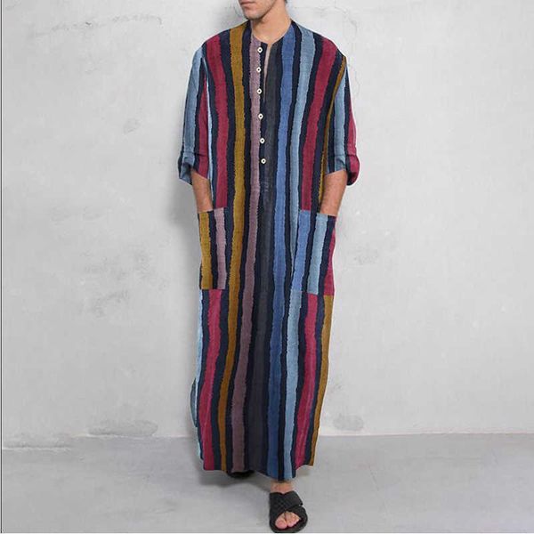 2021muslim fashion mens shirt striped print robes homewear jubba thobe abaya dubai arabic caftan pakistan vetement homme djellaba, Red
2021muslim fashion mens shirt striped print robes homewear jubba thobe abaya dubai arabic caftan pakistan vetement homme djellaba, Red