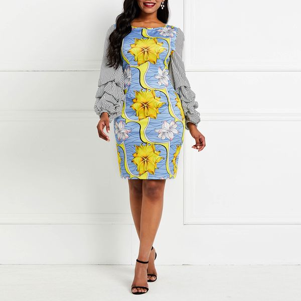 Vintage Floral Print Women Midi Dress African Elegant Bodycon Casual Summer Dresses Stripe Long Sleeve Cocktail Party Vestidos
Vintage Floral Print Women Midi Dress African Elegant Bodycon Casual Summer Dresses Stripe Long Sleeve Cocktail Party Vestidos