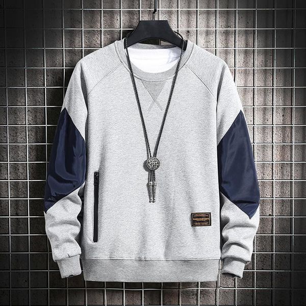 men's hoodies & sweatshirts men autumn round neck pullover casual patchwwork korean style sweatshirt long sleeve plus size 5xl, Black
men's hoodies & sweatshirts men autumn round neck pullover casual patchwwork korean style sweatshirt long sleeve plus size 5xl, Black