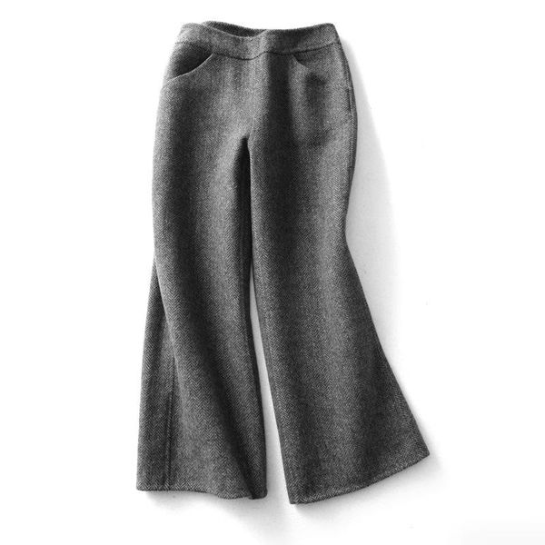 women's pants & capris high-end herringbone pattern double-sided wool wide leg women fashion office lady casual wild autumn winter k293, Black;white
women's pants & capris high-end herringbone pattern double-sided wool wide leg women fashion office lady casual wild autumn winter k293, Black;white