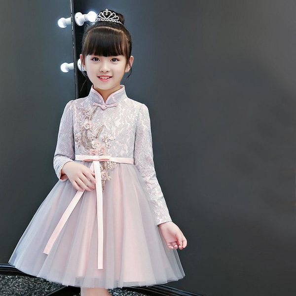 chinese style flower girls dress for wedding party dresses evening girl fancy long costume princess children year ethnic clothing, Red
chinese style flower girls dress for wedding party dresses evening girl fancy long costume princess children year ethnic clothing, Red