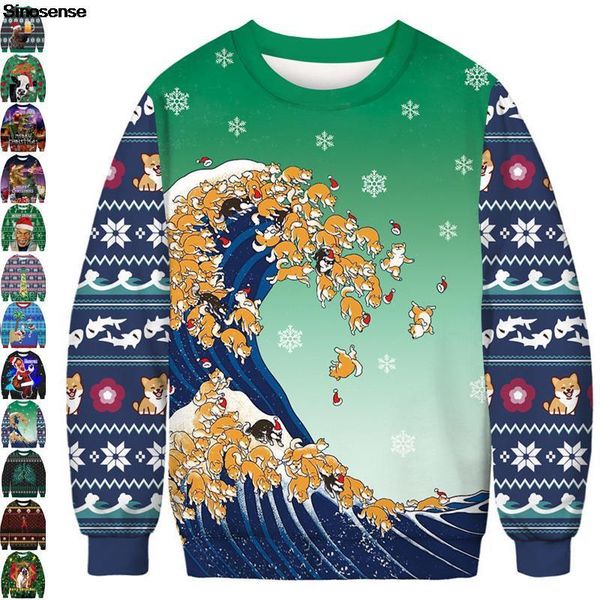 men's sweaters men women ugly christmas sweater 3d funny dog printed jumpers couple pullover holiday party xmas sweatshirt, White;black
men's sweaters men women ugly christmas sweater 3d funny dog printed jumpers couple pullover holiday party xmas sweatshirt, White;black
