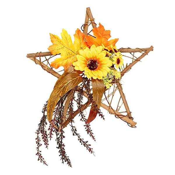 decorative flowers & wreaths artificial sunflower wreath five-pointed star for front door wall window wedding party farmhouse home decor
decorative flowers & wreaths artificial sunflower wreath five-pointed star for front door wall window wedding party farmhouse home decor