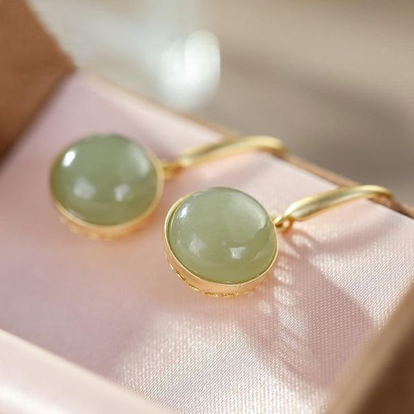 dangle & chandelier natural hetian jade round bead earrings chinese style retro national light luxury elegant noble women's silver jewe
dangle & chandelier natural hetian jade round bead earrings chinese style retro national light luxury elegant noble women's silver jewe