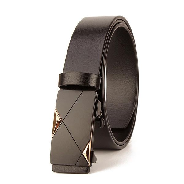 men's genuine leather belt automatic buckle cowskin first layer toothless and perforated business belts, Black;brown
men's genuine leather belt automatic buckle cowskin first layer toothless and perforated business belts, Black;brown