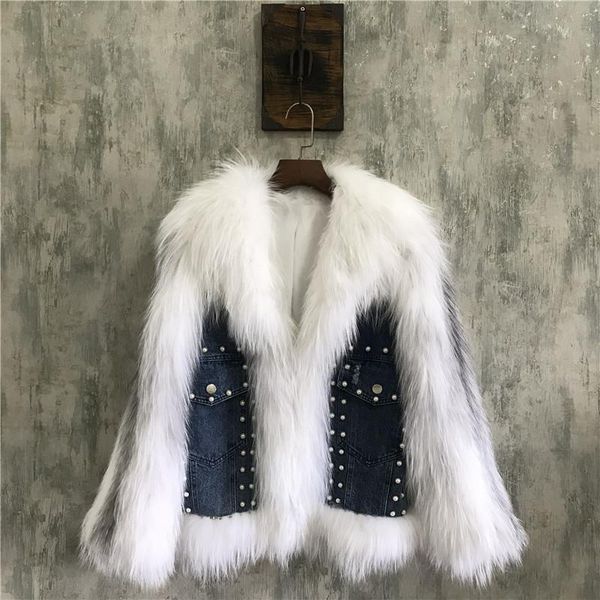 women's fur & faux 2021 autumn women real jacket v neck knitted raccoon coats female winter natural outwear luxury clothing1, Black
women's fur & faux 2021 autumn women real jacket v neck knitted raccoon coats female winter natural outwear luxury clothing1, Black