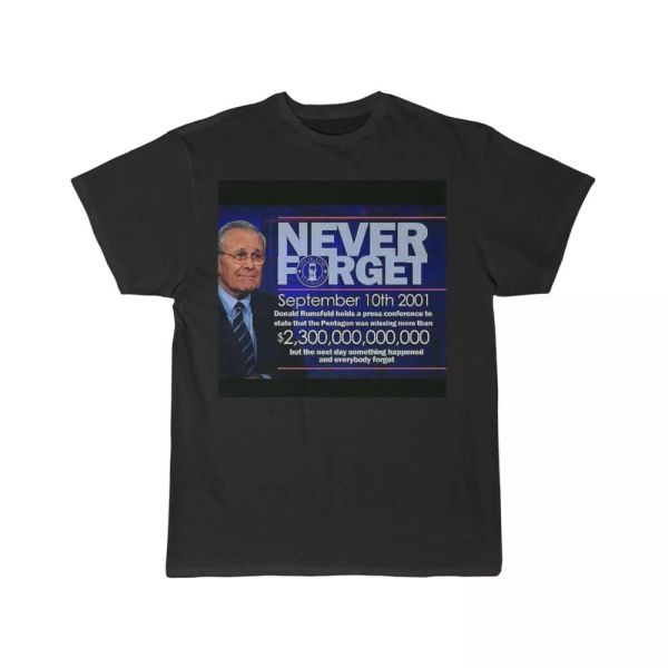 never forget sept 10th 2001 short sleeve tee, White;black 
never forget sept 10th 2001 short sleeve tee, White;black