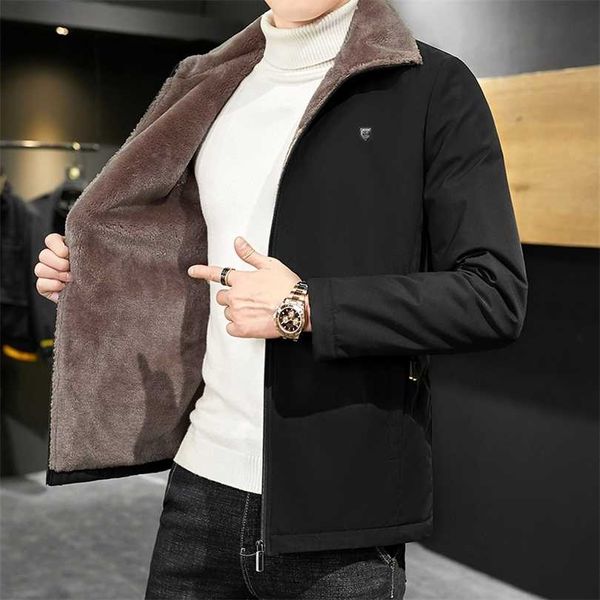 men's warm parka jacket winter fur collar windbreaker cotton padded thick black coat casual autumn fleece male trend 211119
men's warm parka jacket winter fur collar windbreaker cotton padded thick black coat casual autumn fleece male trend 211119